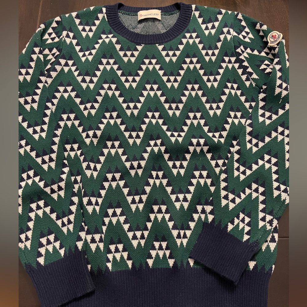 Moncler Geometric zig-zag pattern Sweater, XS - Picture 3 of 6